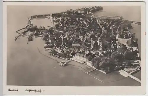 (29007) Foto AK Lindau, Luftaufnahme 1933-45