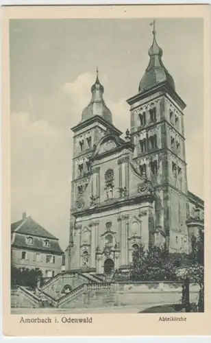 (2787) AK Amorbach, Odenwald, Abteikirche, 1920er