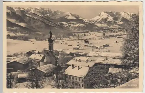 (2781) Foto AK Reit im Winkl, Panorama, Kaisergebirge 1944