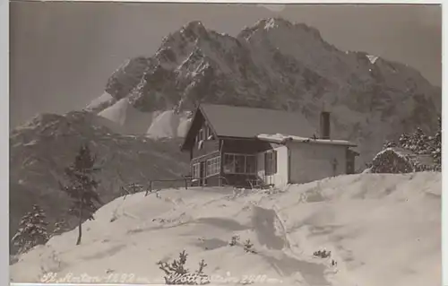 (27358) Foto AK St. Anton Hütte, Anwurf, Kranzberg, Wetterstein