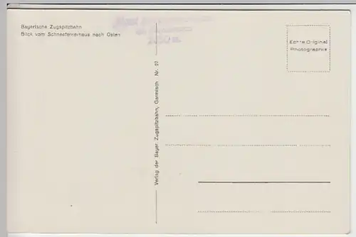 (27332) Foto AK Blick vom Schneefernerhaus nach Osten, vor 1945