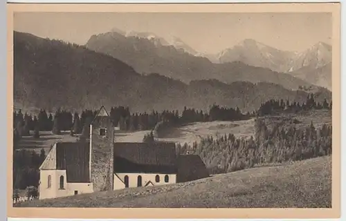 (26420) AK Oy-Mittelberg, Oberallgäu, Kirche Mittelberg, vor 1945