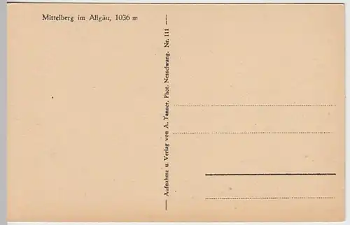 (26420) AK Oy-Mittelberg, Oberallgäu, Kirche Mittelberg, vor 1945