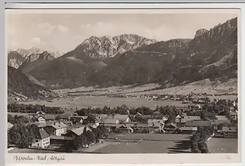 (26065) Foto AK Pfronten, Panorama, Schlicke, Rossberg, SSt 1937