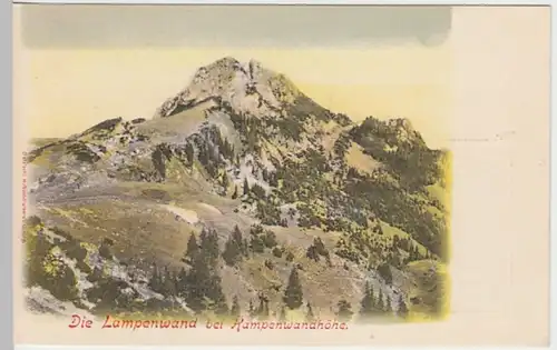 (25971) AK Lampenwand bei Kampenwandhöhe 1905, Werbung f. Selbmanns Cacao