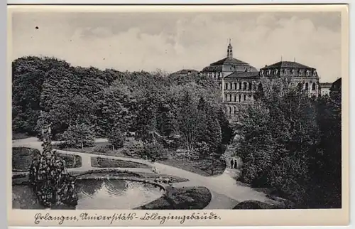 (25529) Foto AK Erlangen, Universität, Kollegiengebäude 1937