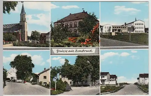 (25414) AK Bonbruck, Bodenkirchen, Mehrbildkarte, nach 1945