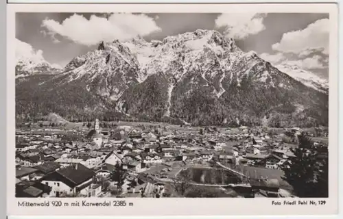 (2538) Foto AK Mittenwald, Panorama, Karwendel