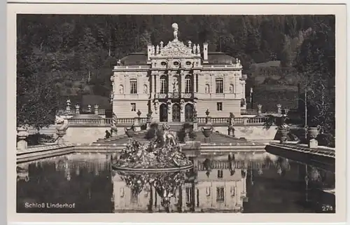 (25321) Foto AK Ettal, Schloss Linderhof 1936