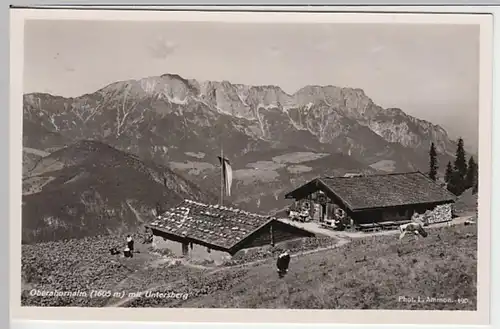 (25149) Foto AK Eck, Oberahornalm, Untersberg 1957