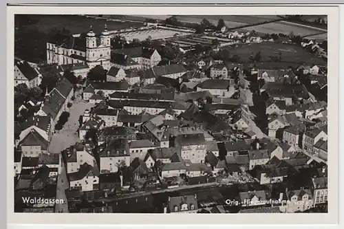 (25122) Foto AK Waldsassen, Stadtansicht, Luftbild, vor 1945