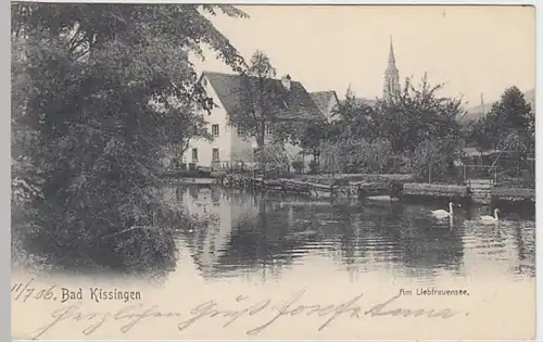 (25029) AK Bad Kissingen, Liebfrauensee 1906