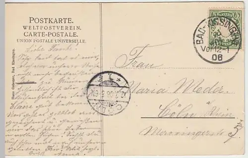 (25029) AK Bad Kissingen, Liebfrauensee 1906