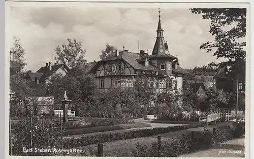 (24041) Foto AK Bad Steben, Rosengarten 1936