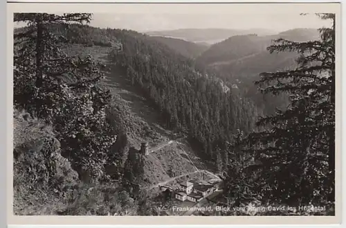 (23331) Foto AK Frankenwald, Blick vom König David ins Höllental, v. 1945