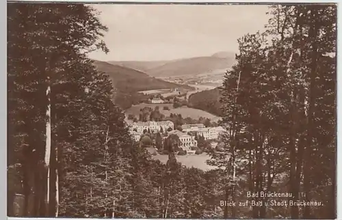 (23074) Foto AK Bad Brückenau, Panorama, vor 1945