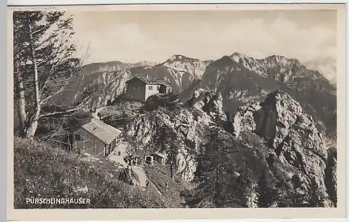 (22139) Foto AK Pürschling, August-Schuster-Haus 1928