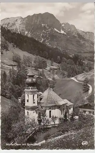 (22090) Foto AK Maria Gern, Untersberg 1954