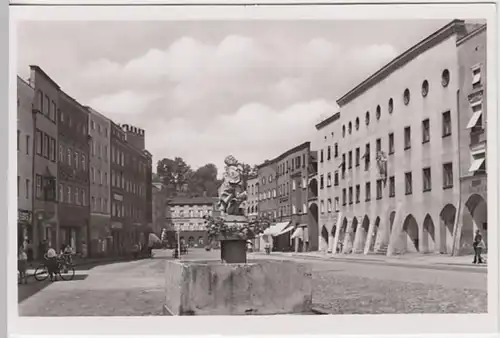 (21489) Foto AK Mühldorf am Inn, Stadtplatz, Rathaus