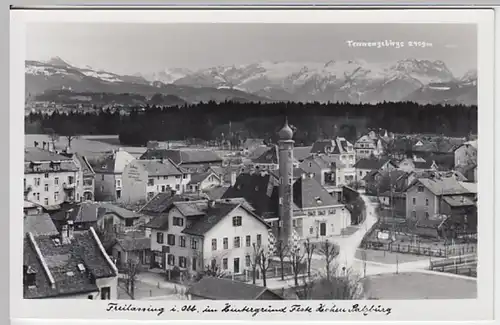 (21482) Foto AK Freilassing, Bay., Ortsansicht 1954