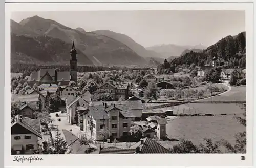 (21478) Foto AK Kiefersfelden, Panorama 1954