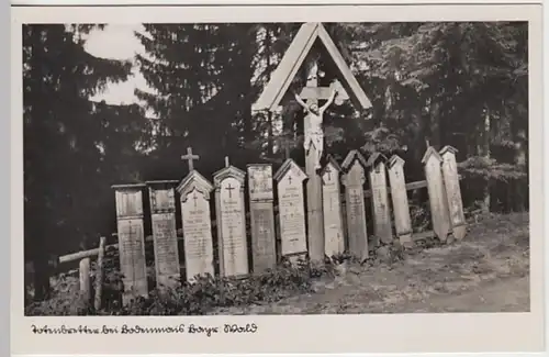 (21119) Foto AK Bodenmais, Totenbretter, vor 1945