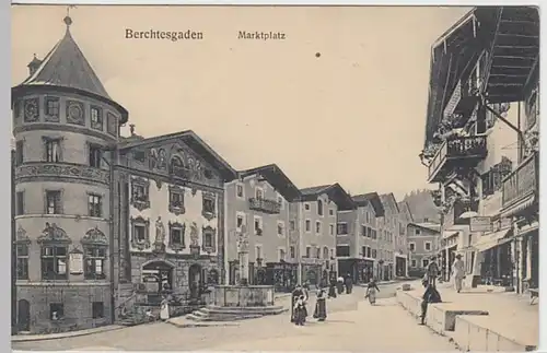 (21063) AK Berchtesgaden, Marktplatz, vor 1945