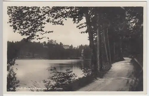 (20970) Foto AK Schwangau, Schloss Hohenschwangau, Alpsee, v. 1945