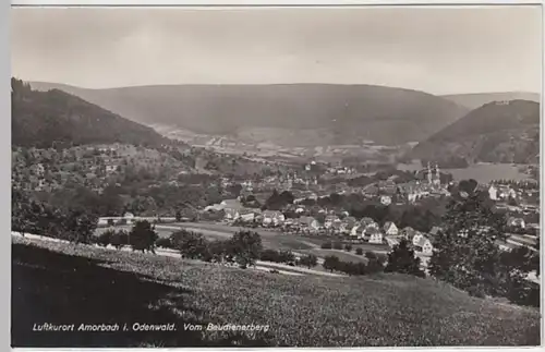 (20533) Foto AK Amorbach, Odenwald, Panorama 1935