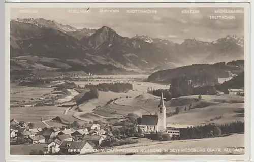 (20441) Foto AK Seifriedsberg, Blaibach, Allgäu, Panorama, v. 1945