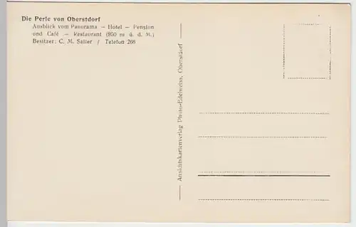 (20395) Foto AK Oberstdorf, Hotel Panorama, vor 1945