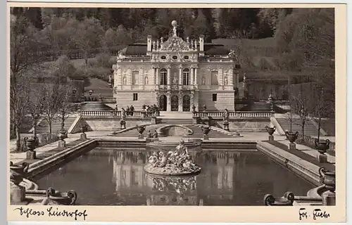 (20056) Foto AK Ettal, Schloss Linderhof, vor 1945