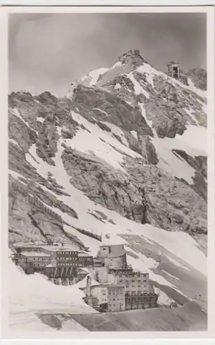 (1995) Foto AK Zugspitze, Zugspitzbahn, Hotel Schneefernerhaus