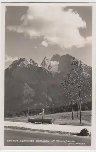 (17859) Foto AK Hochkalter, mit Blaueisgletscher, Deutsche Alpenstraße