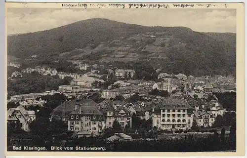 (17802) AK Bad Kissingen, Stadtansicht vom Stationsberg 1933