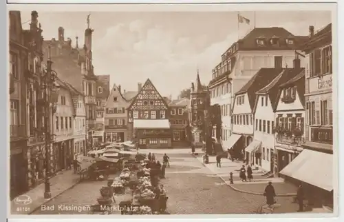 (17761) Foto AK Bad Kissingen, Marktplatz, vor 1945