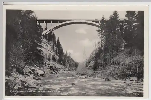 (17664) Foto AK Echelsbach, Ammerbrücke 1933