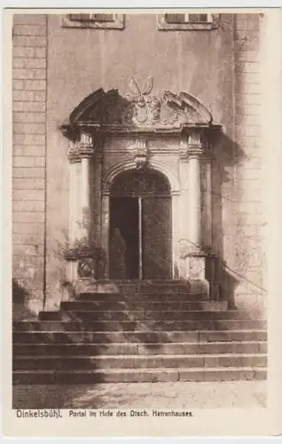 (17284) AK Dinkelsbühl, Deutsches Herrenhaus, Portal im Hof 1926