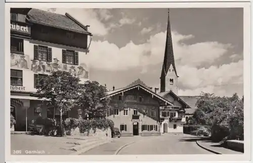 (16918) Foto AK Garmisch (Partenkirchen), Ortsansicht 1957