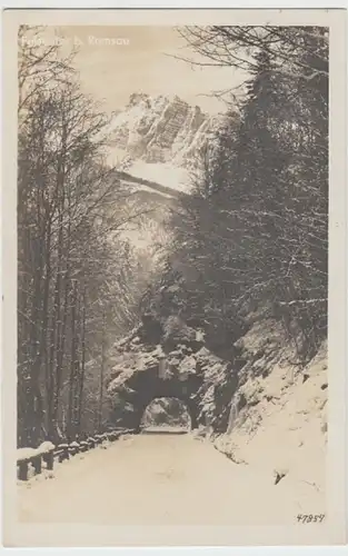 (16696) Foto AK Ramsau b. Berchtesgaden, Felsentor, gel. 1931
