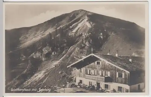 (15808) Foto AK Setzberg, Wallberghaus, vor 1945