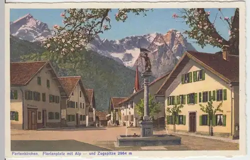 (15778) AK Partenkirchen, Floriansplatz 1935