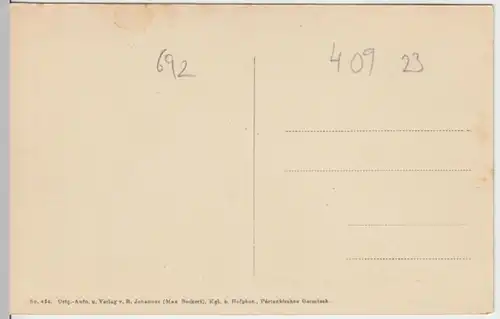 (15712) AK Untergrainau, Alpspitze, Waxenstein, Riffelwand 1911