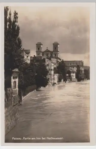 (15678) Foto AK Passau, Inn bei Hochwasser, vor 1945