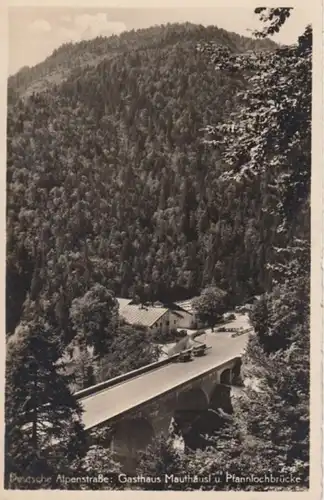 (1559) Foto AK Deutsch. Alpenstr., Mauthäusl, Pfannlochbrücke, vor 1945