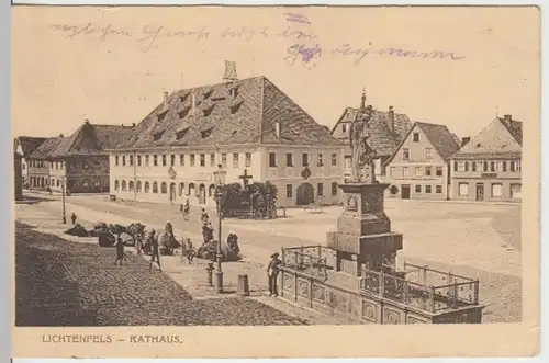 (15382) AK Lichtenfels, Oberfranken, Rathaus, Feldpost 1916