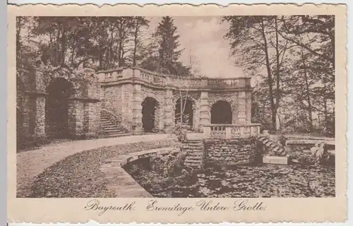 (15378) AK Bayreuth, Eremitage, untere Grotte 1912