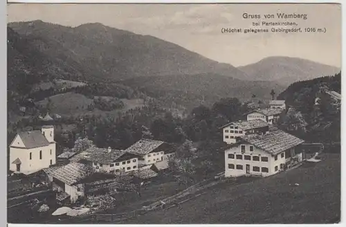 (15024) AK Wamberg, Garmisch-Partenkirchen 1914