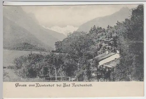 (15007) AK Gruß aus Klosterhof, Bad Reichenhall 1905