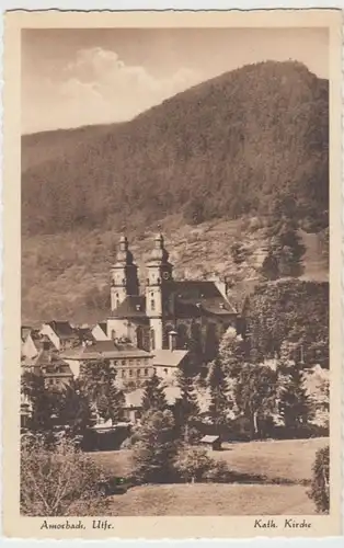 (14968) AK Amorbach, Unterfranken, Kath. Kirche, vor 1945